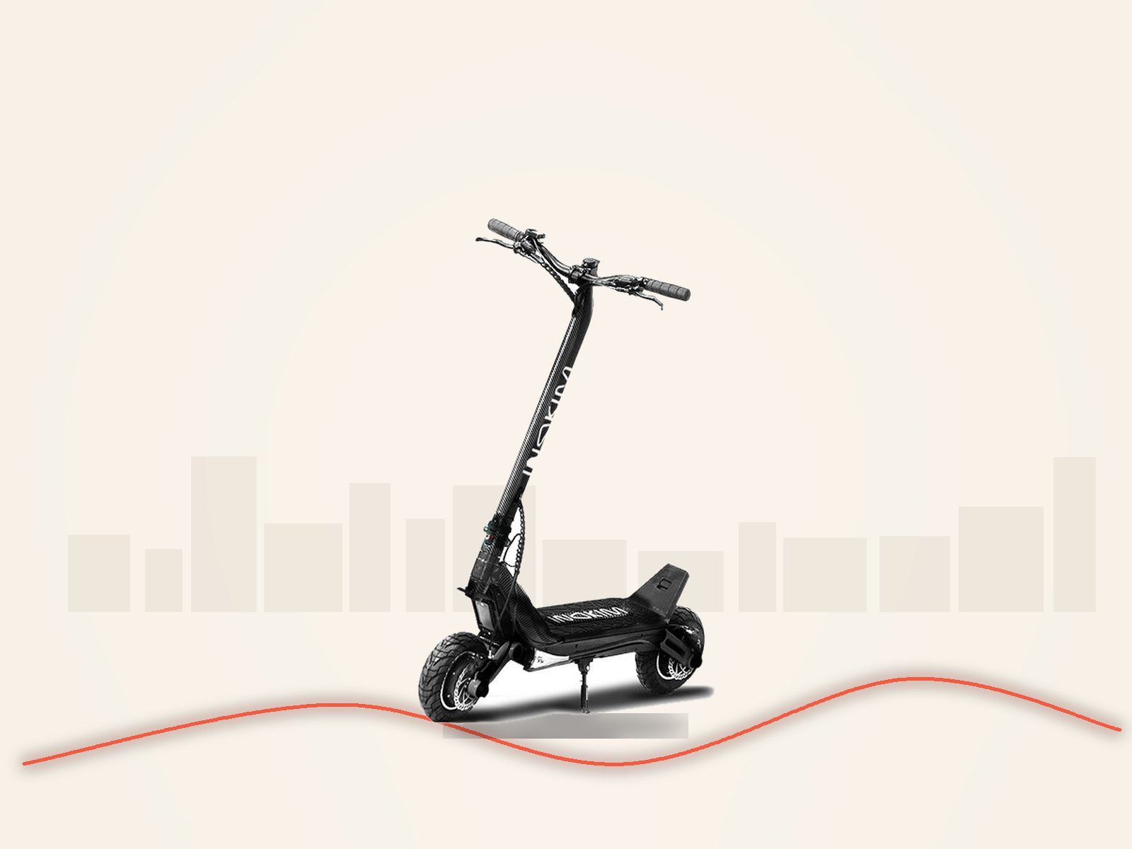 Inokim OXO electric scooter, side profile