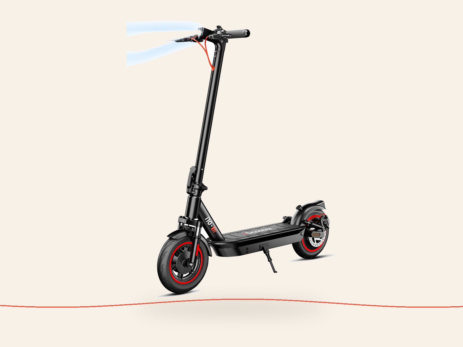 iScooter i10 electric scooter, side view