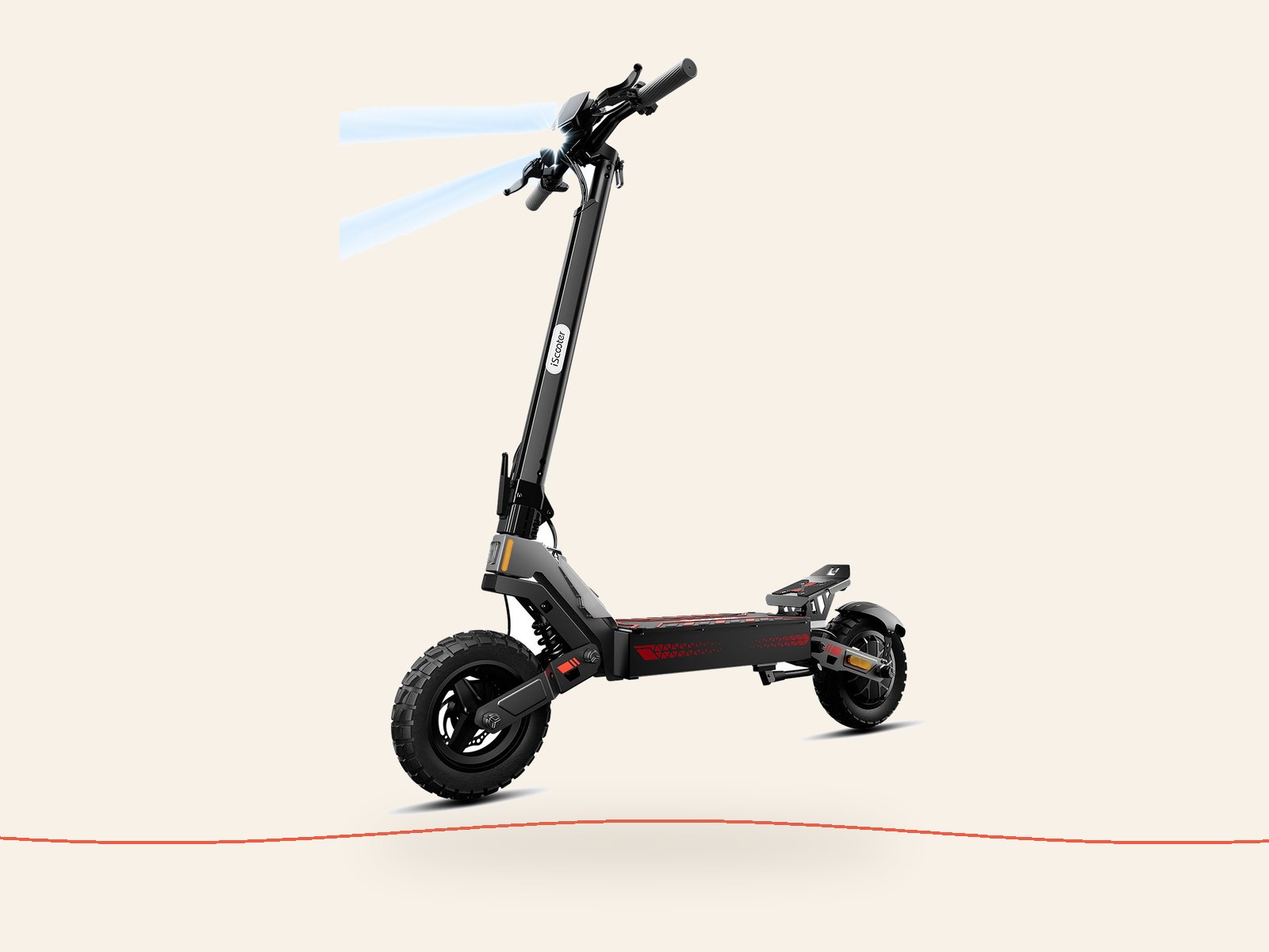 iScooter iF1 off road electric scooter, side view