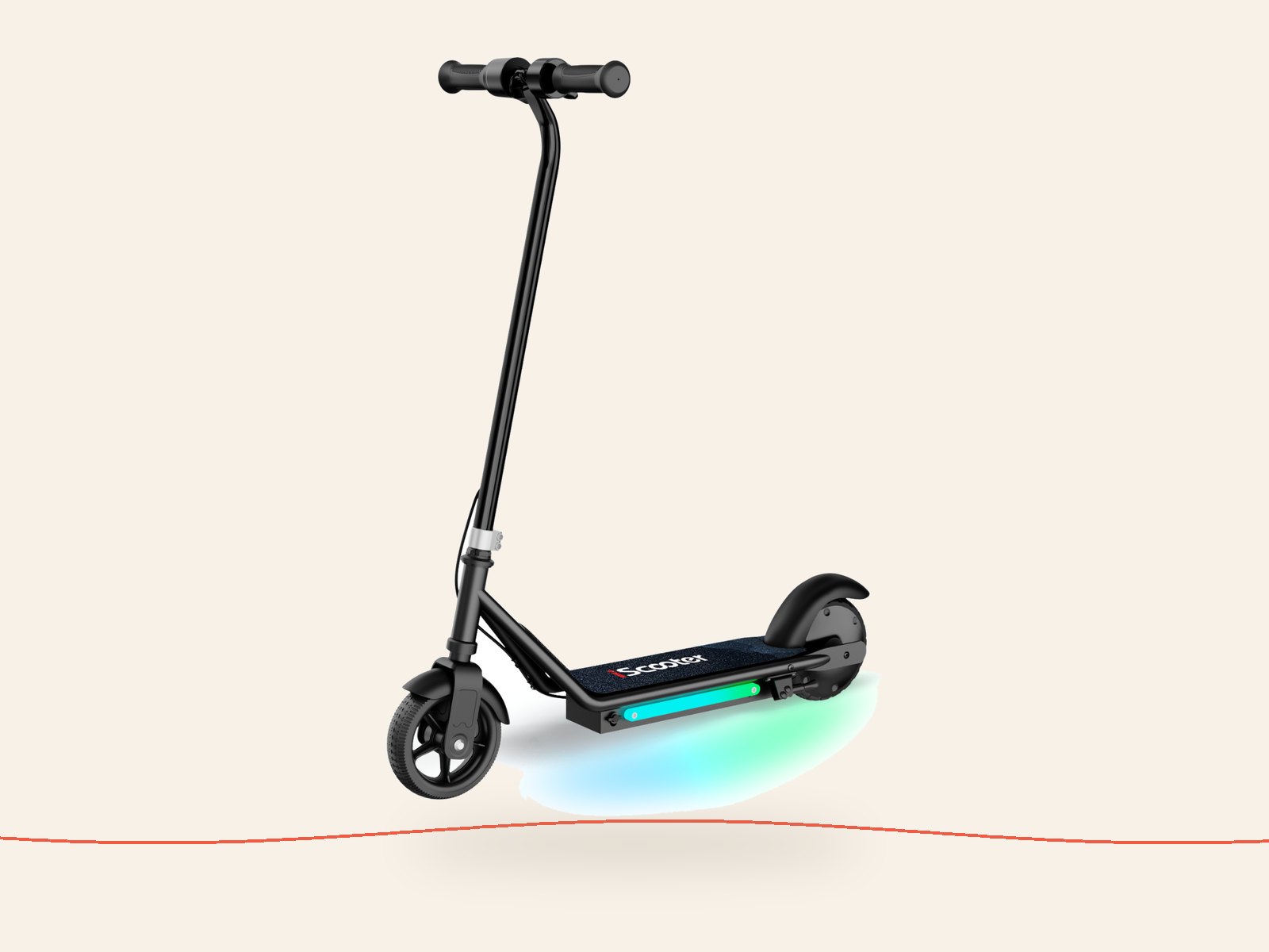 iScooter iK3 kids electric scooter, side view