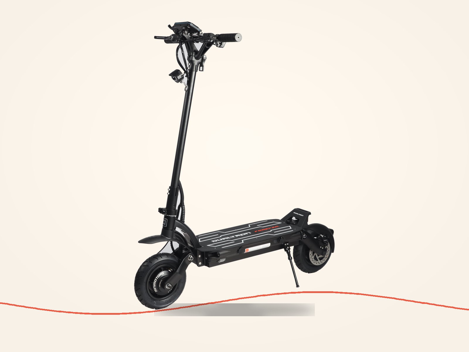 Dualtron Forever electric scooter, three-quarter view