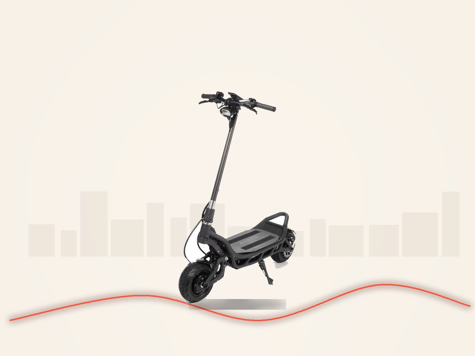 NAMI Burn-E Viper 2 electric scooter, side profile