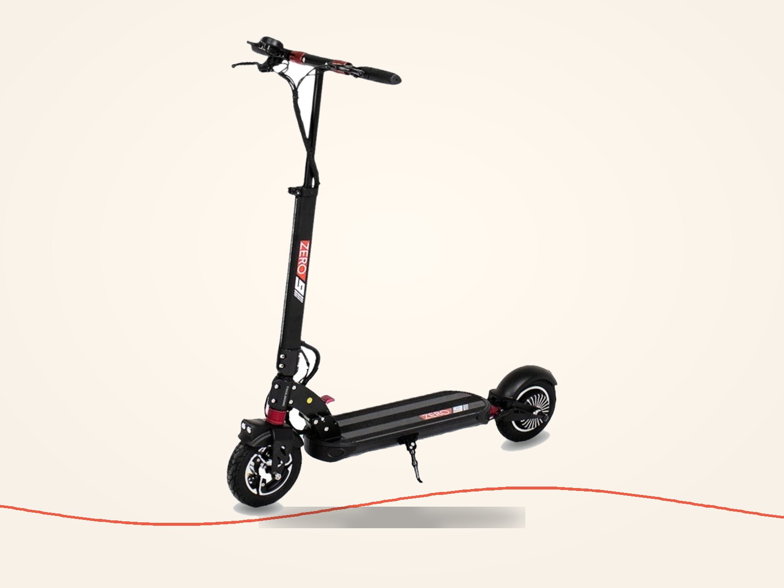 Zero 9 electric scooter, side profile